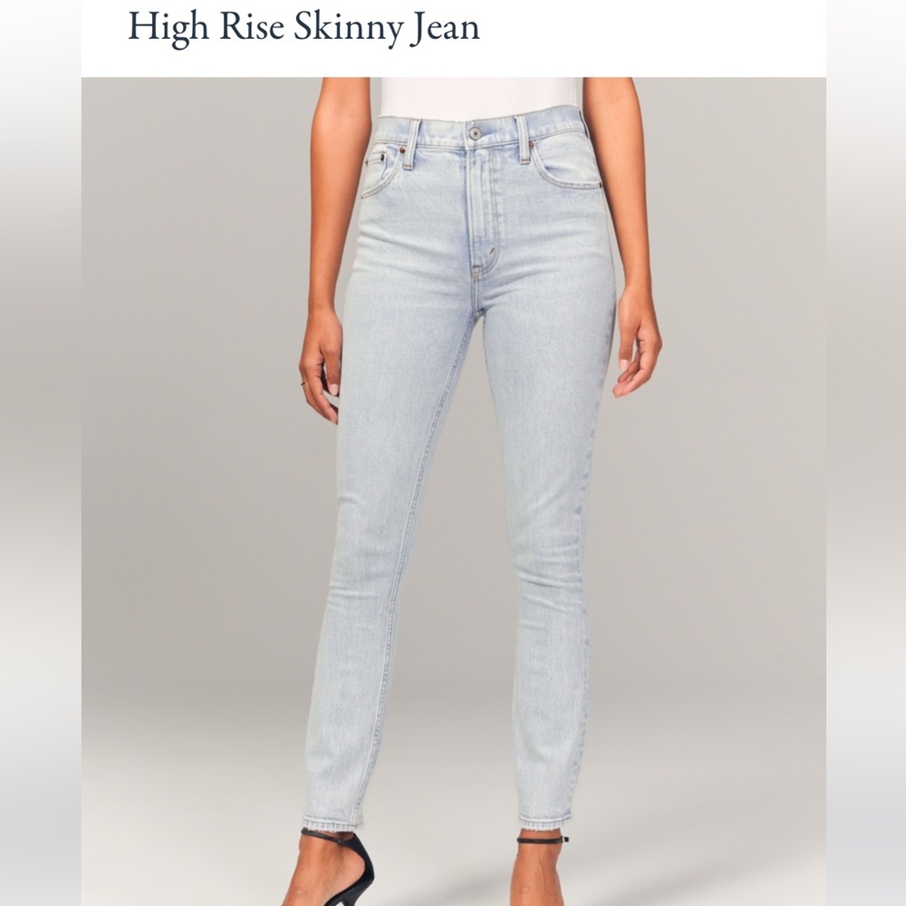 Abercrombie high rise skinny jeans